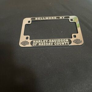 Harley-Davidson Black and Silver License Plate Frame